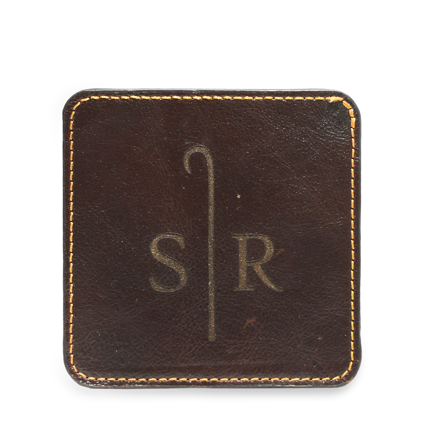 Custom Sundance Leather Coaster Set