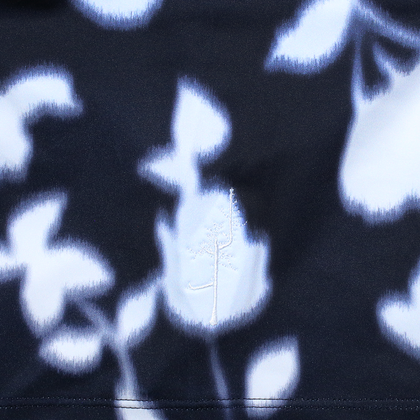 Blur Floral Print Polo - Ghost Tree