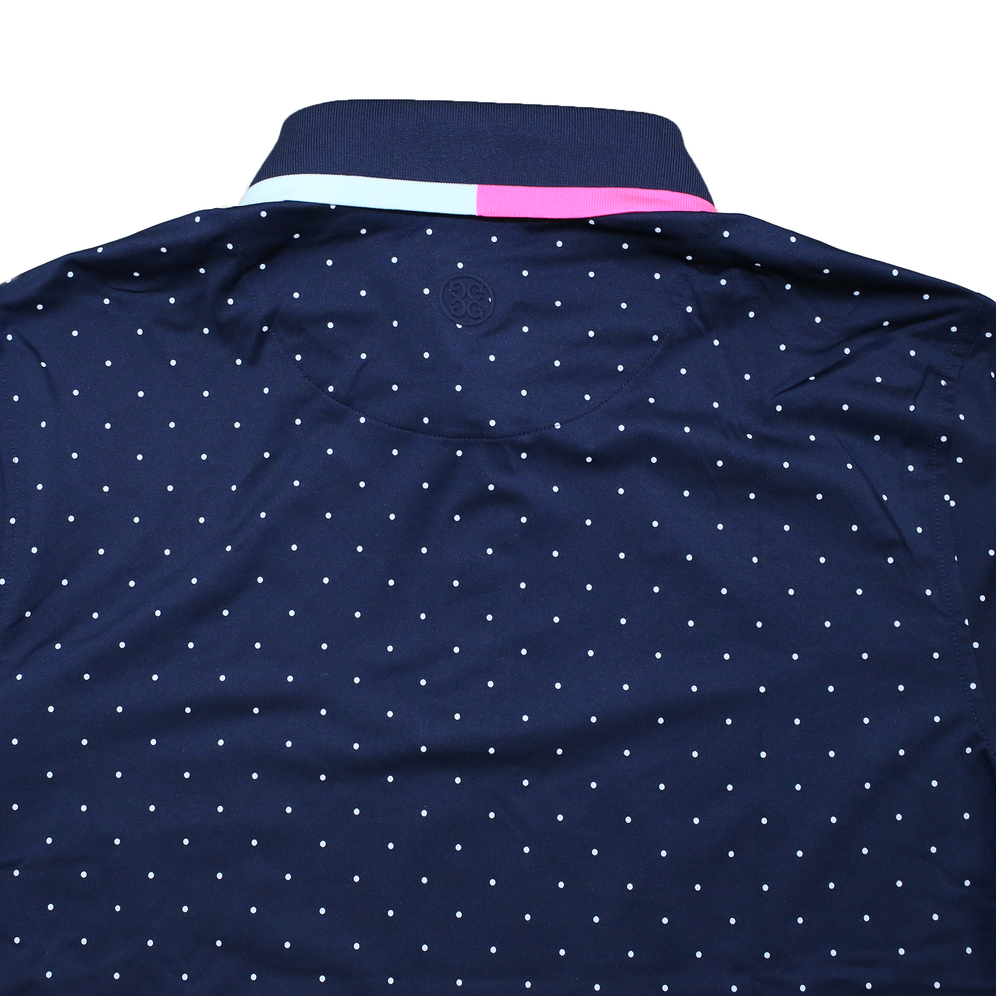 Polka Dot Tech Jersey Golf Polo - Ghost Tree