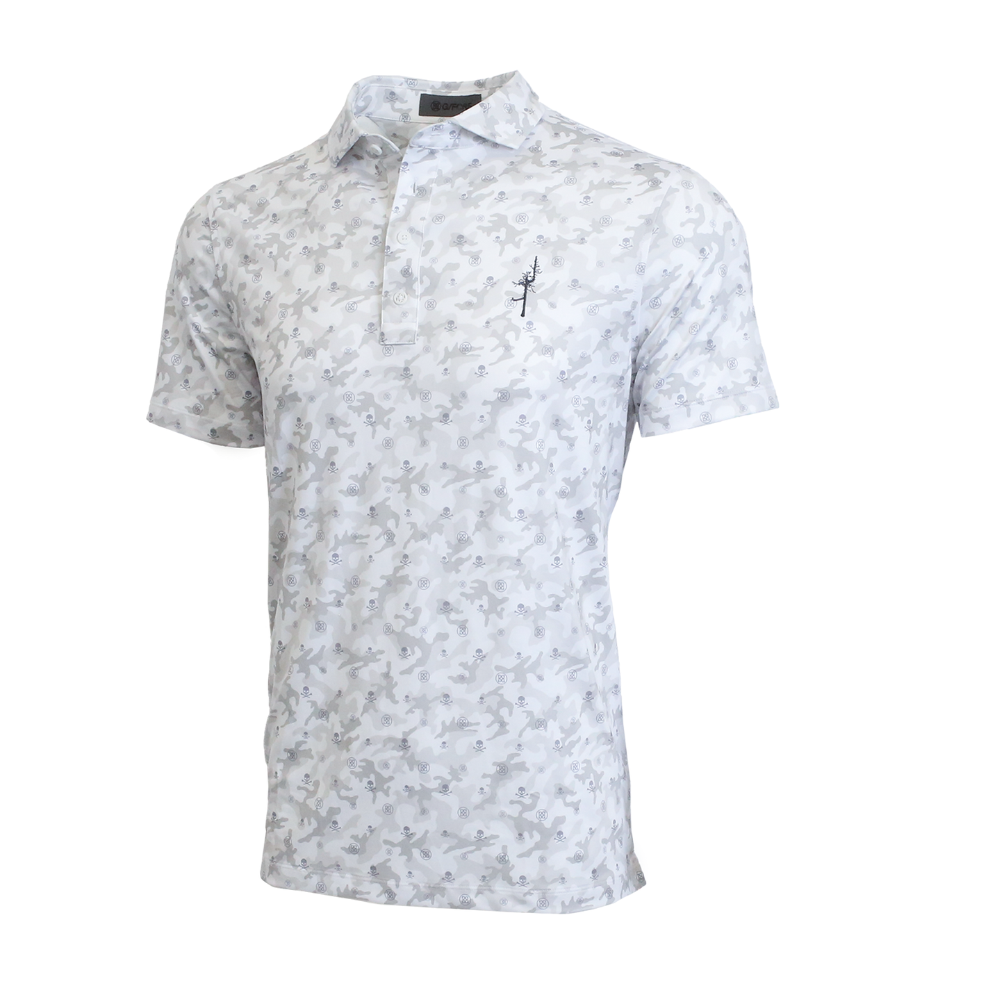 Mapped Icon Camo Polo - Ghost Tree