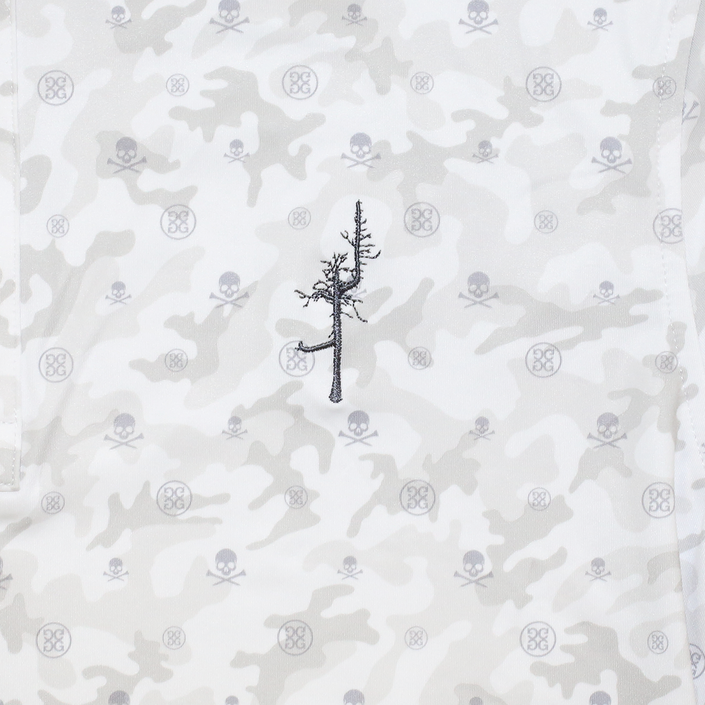 Mapped Icon Camo Polo - Ghost Tree