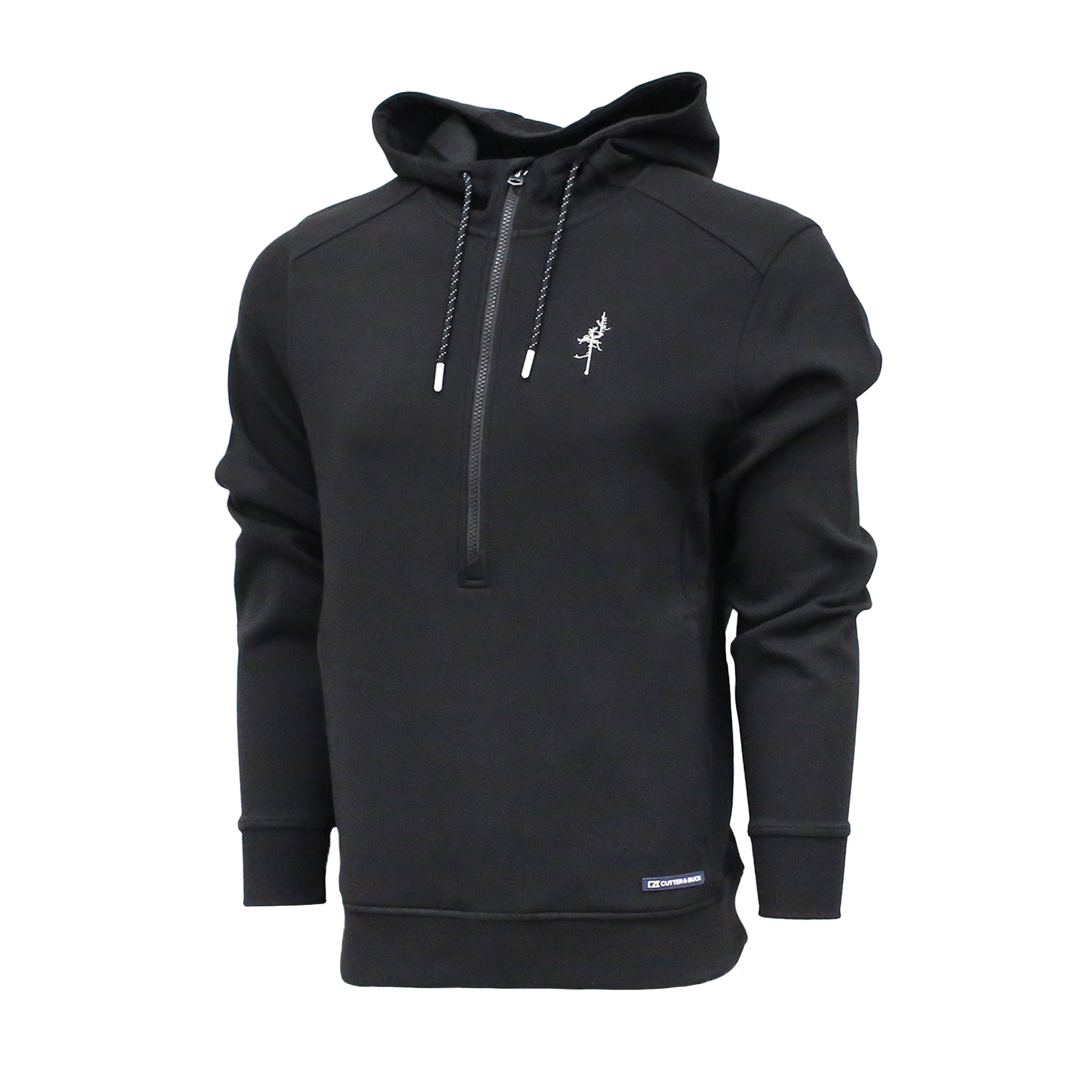 Roam Epic Recycled 1/2 Zip Hooded Pullover - Ghost Tree