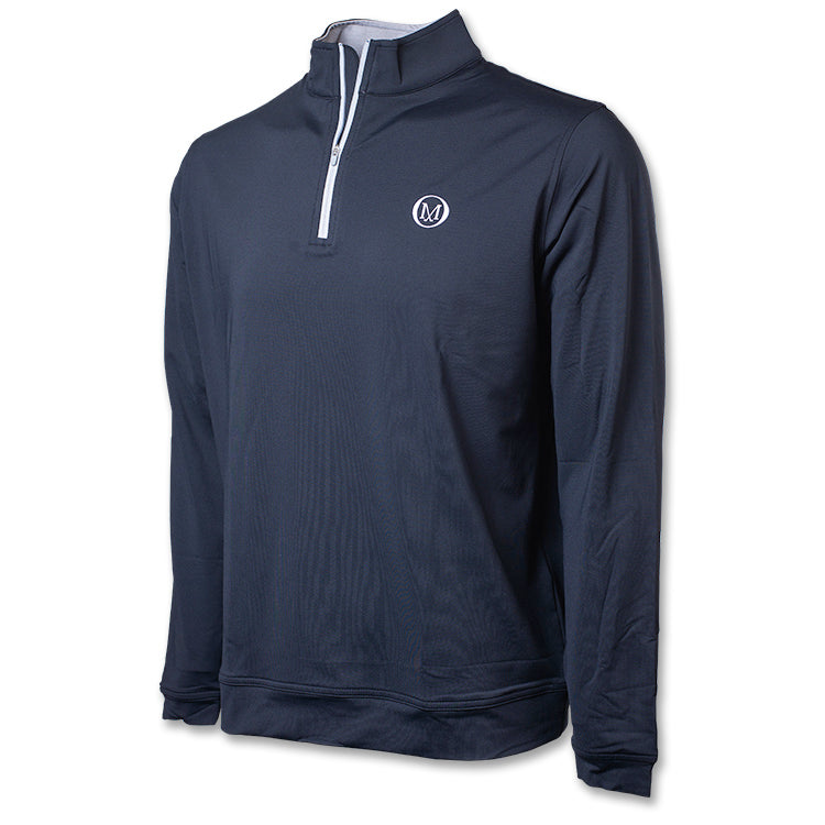 Perth Stretch 1/4 Zip - Black - All Logos