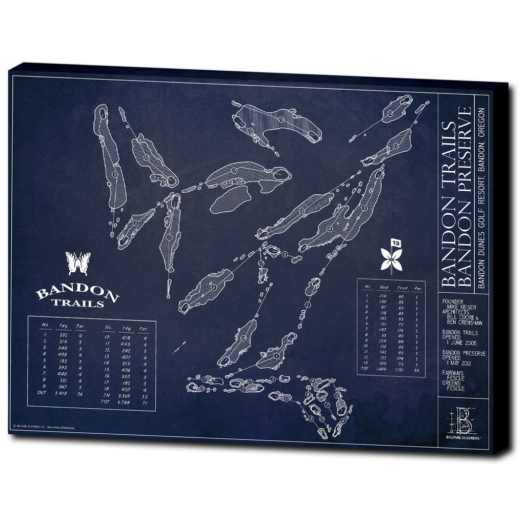 Ballpark Blueprint - Canvas