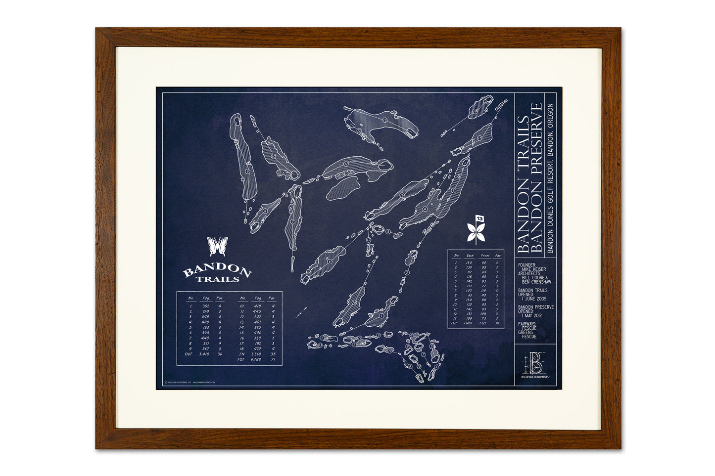 Ballpark Blueprint - Framed Print