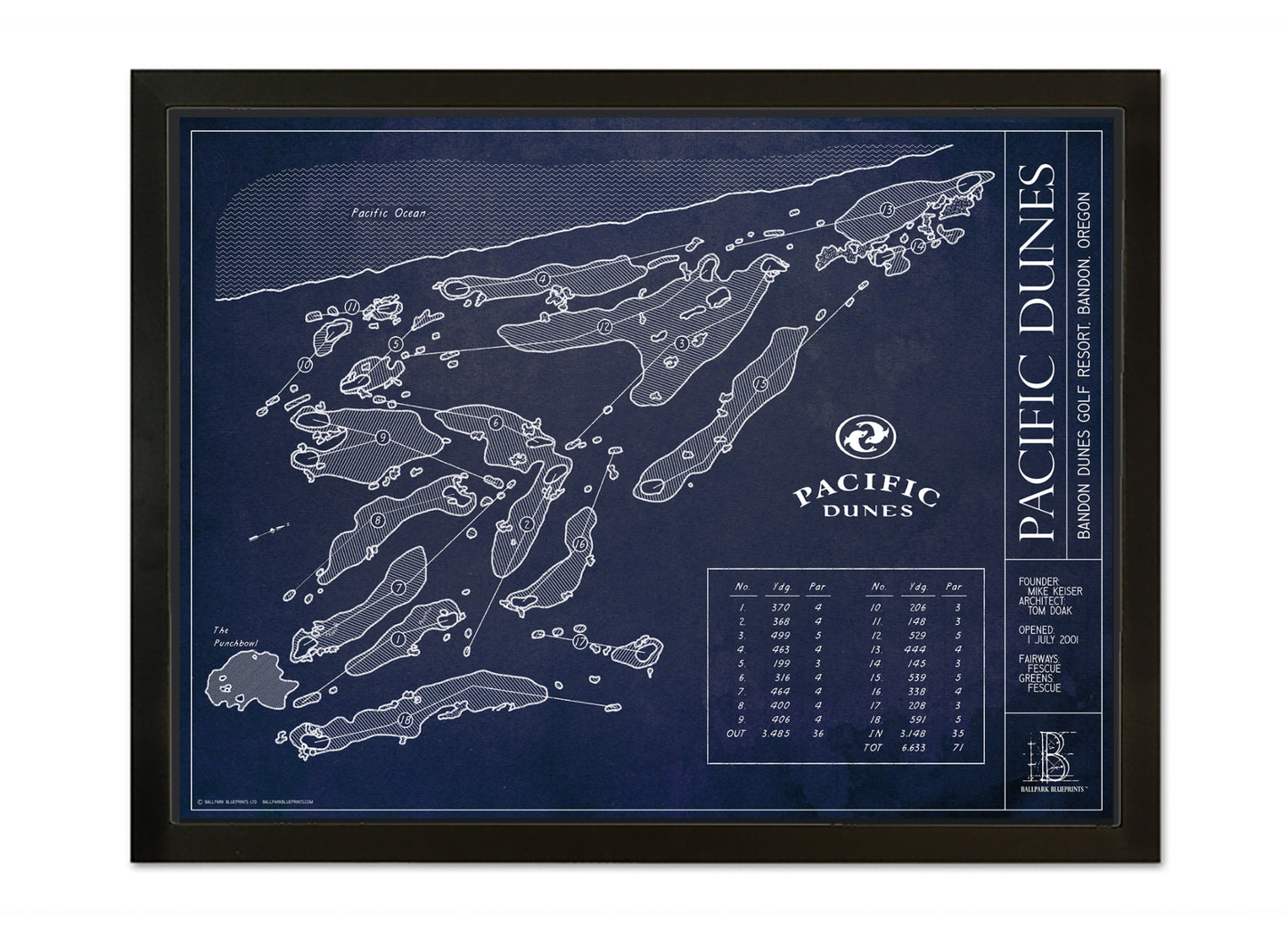 Ballpark Blueprint- Framed Canvas