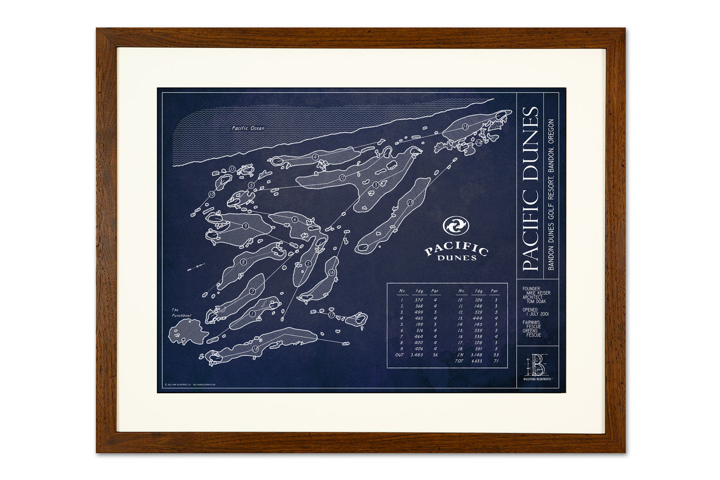 Ballpark Blueprint - Framed Print