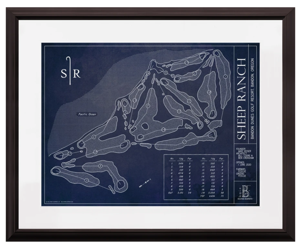 Ballpark Blueprint - Framed Print