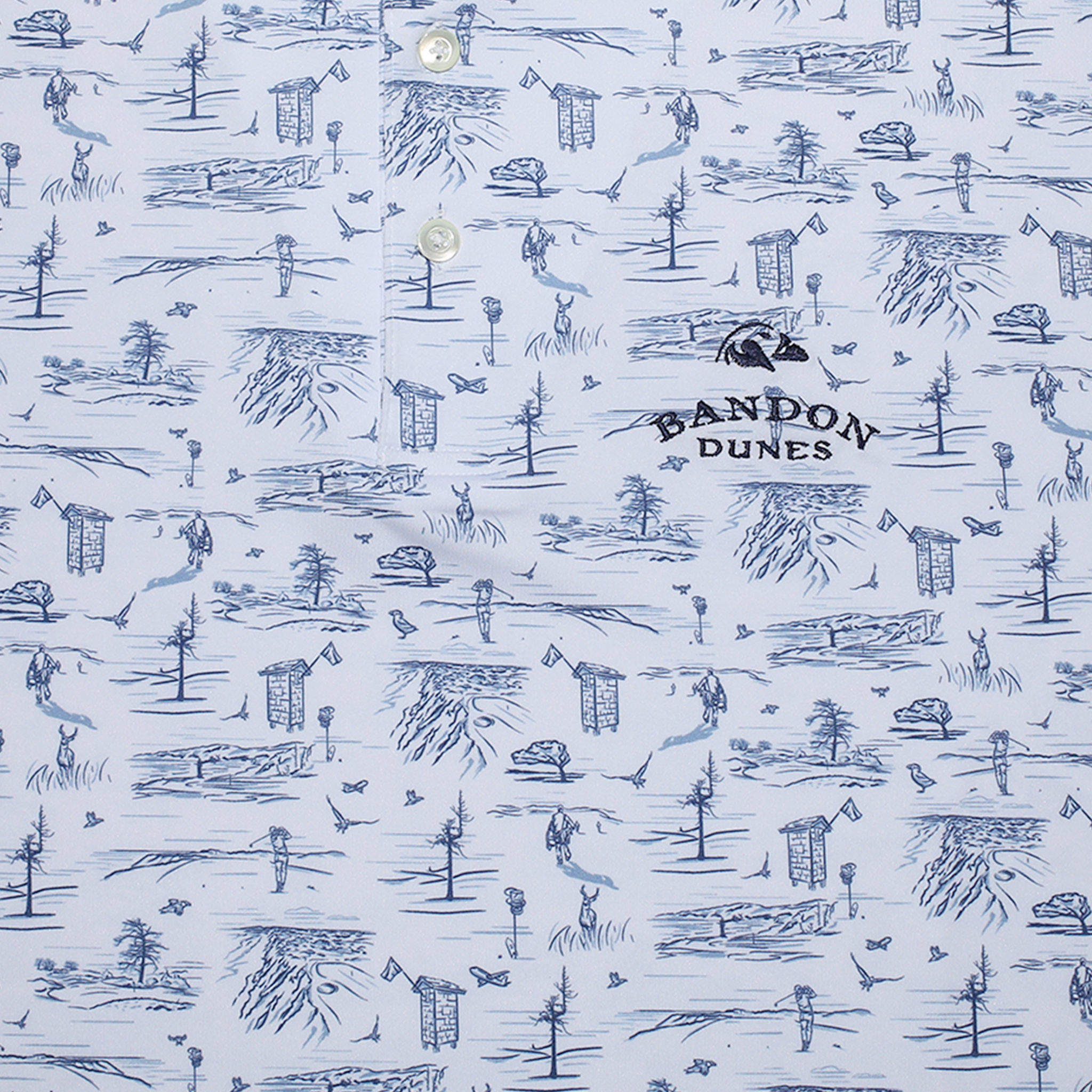 Bandon Dunes Scene Men's Polo
