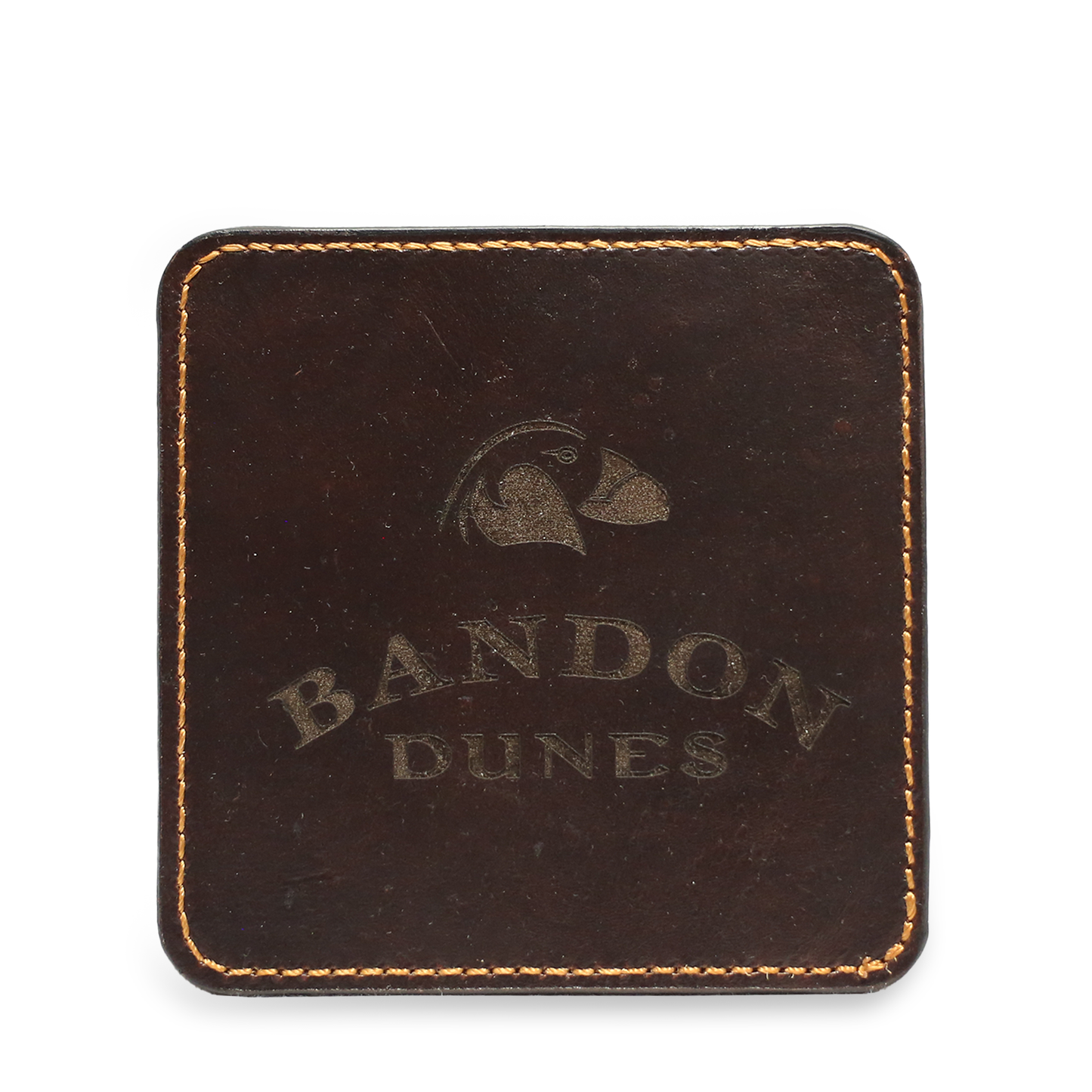 Custom Sundance Leather Coaster Set