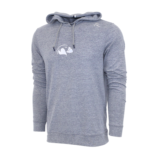 Soft fabric and a modern comfort fit light grey hoodie with Bandon Dunes Puffin logo on Front Chest.