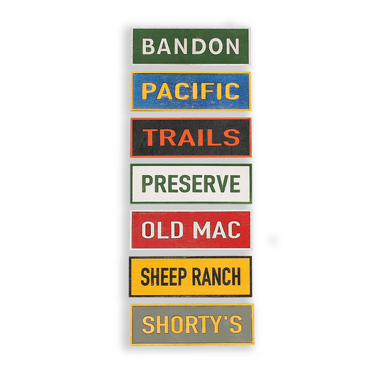 Squid Designs Wood Course Magnets