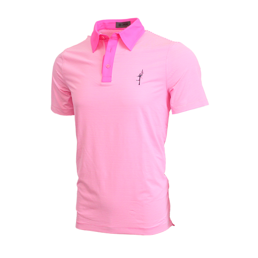 Feeder Stripe Tech Jersey Polo - Ghost Tree