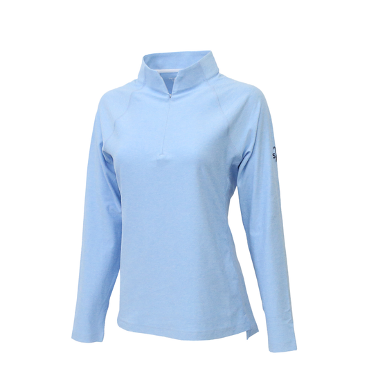 Women's  Melange Raglan Sleeve Perth Layer Quarter-Zip