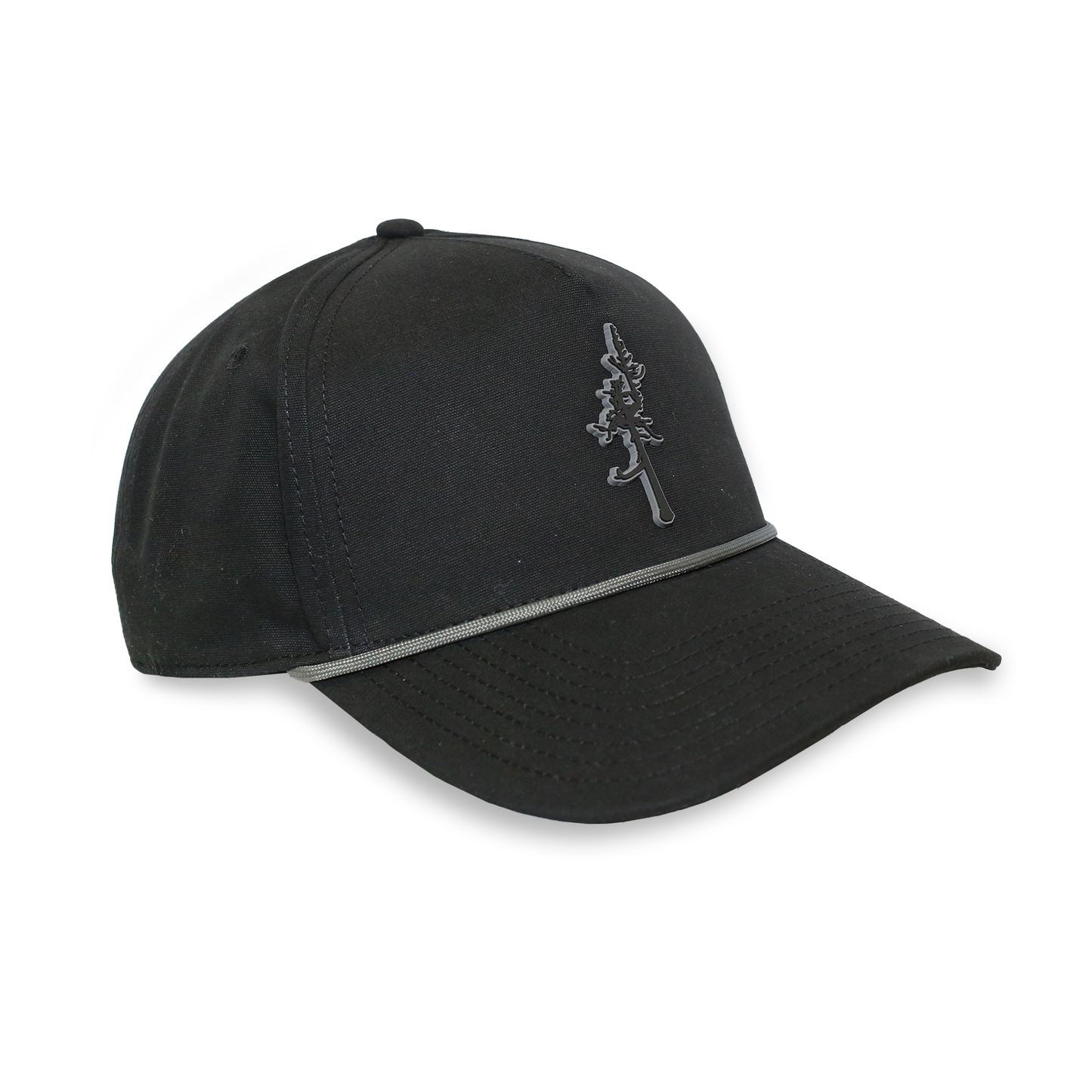 Curved Canvas 5 Panel Rope Hat - Multiple Courses
