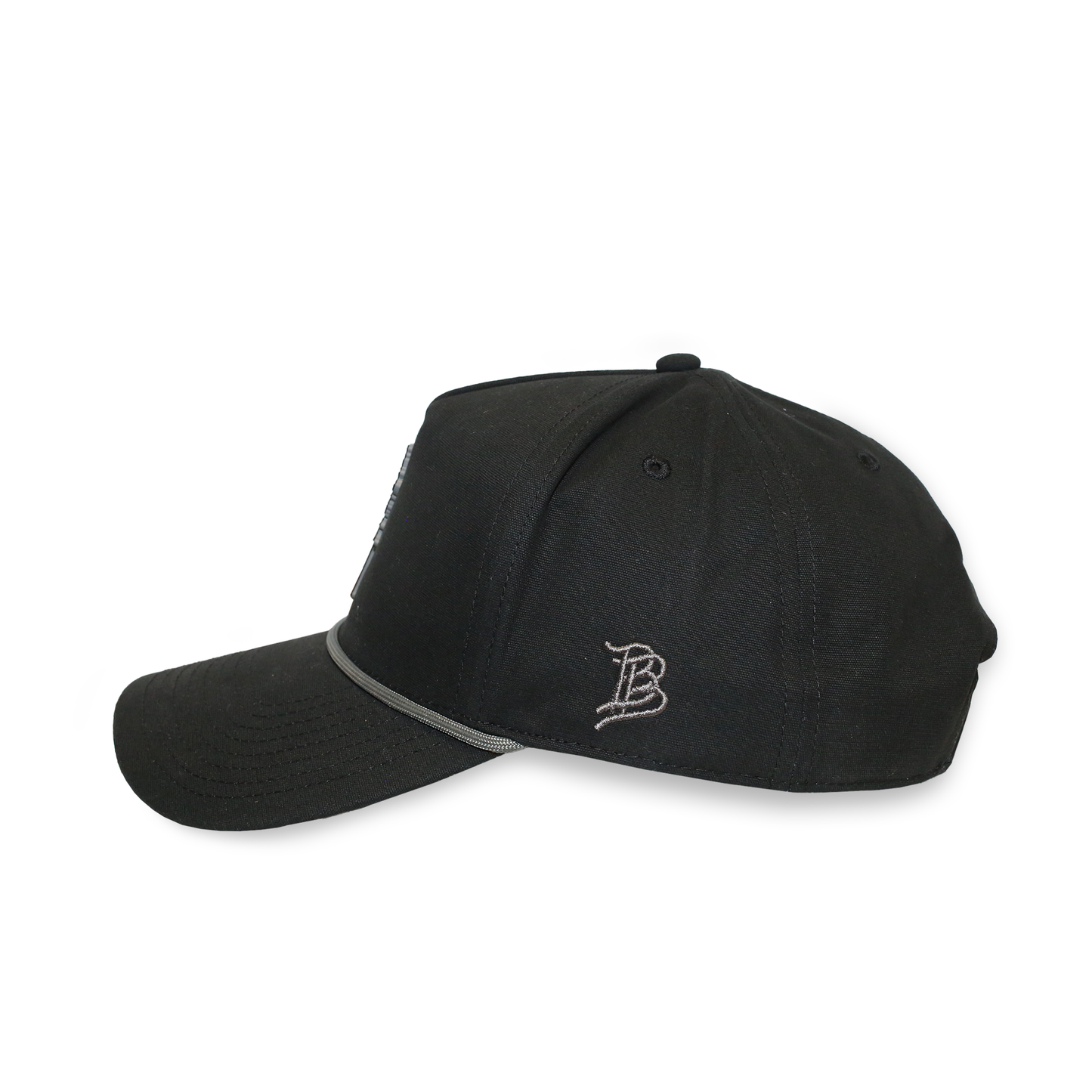 Curved Canvas 5 Panel Rope Hat - Multiple Courses