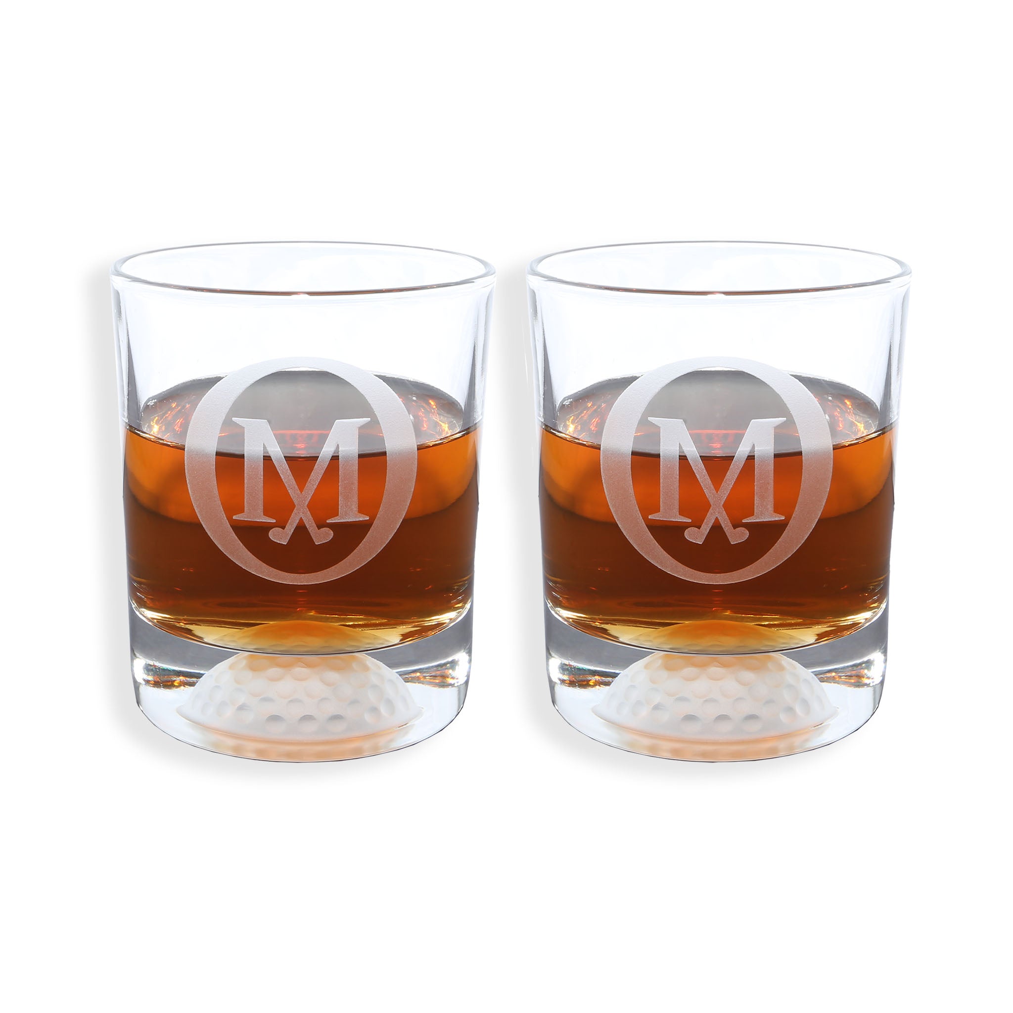 Set of Two Rocks Glasses- All Logos –