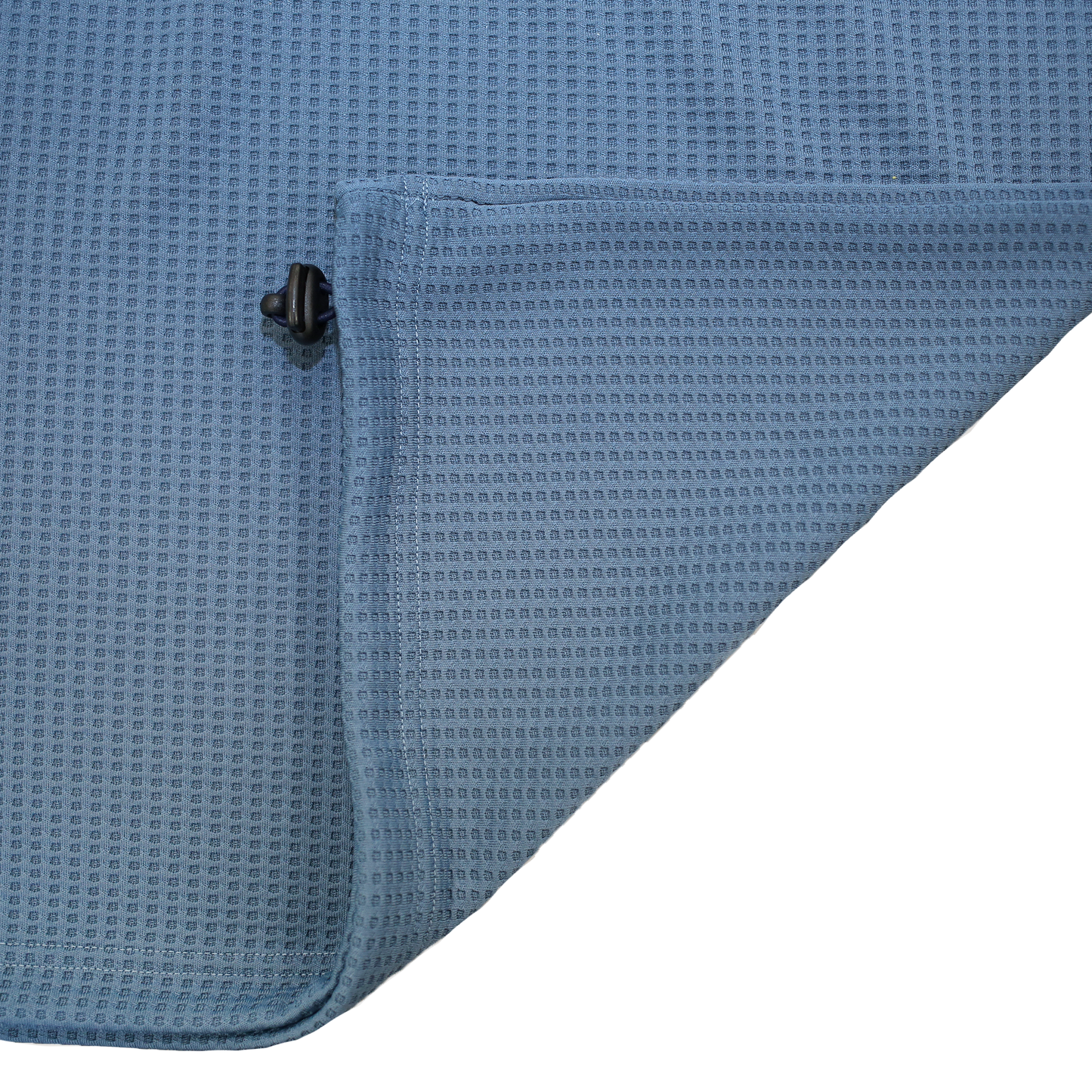 Close up showing the drawcord hem.