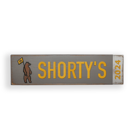 Shorty's Course Sign
