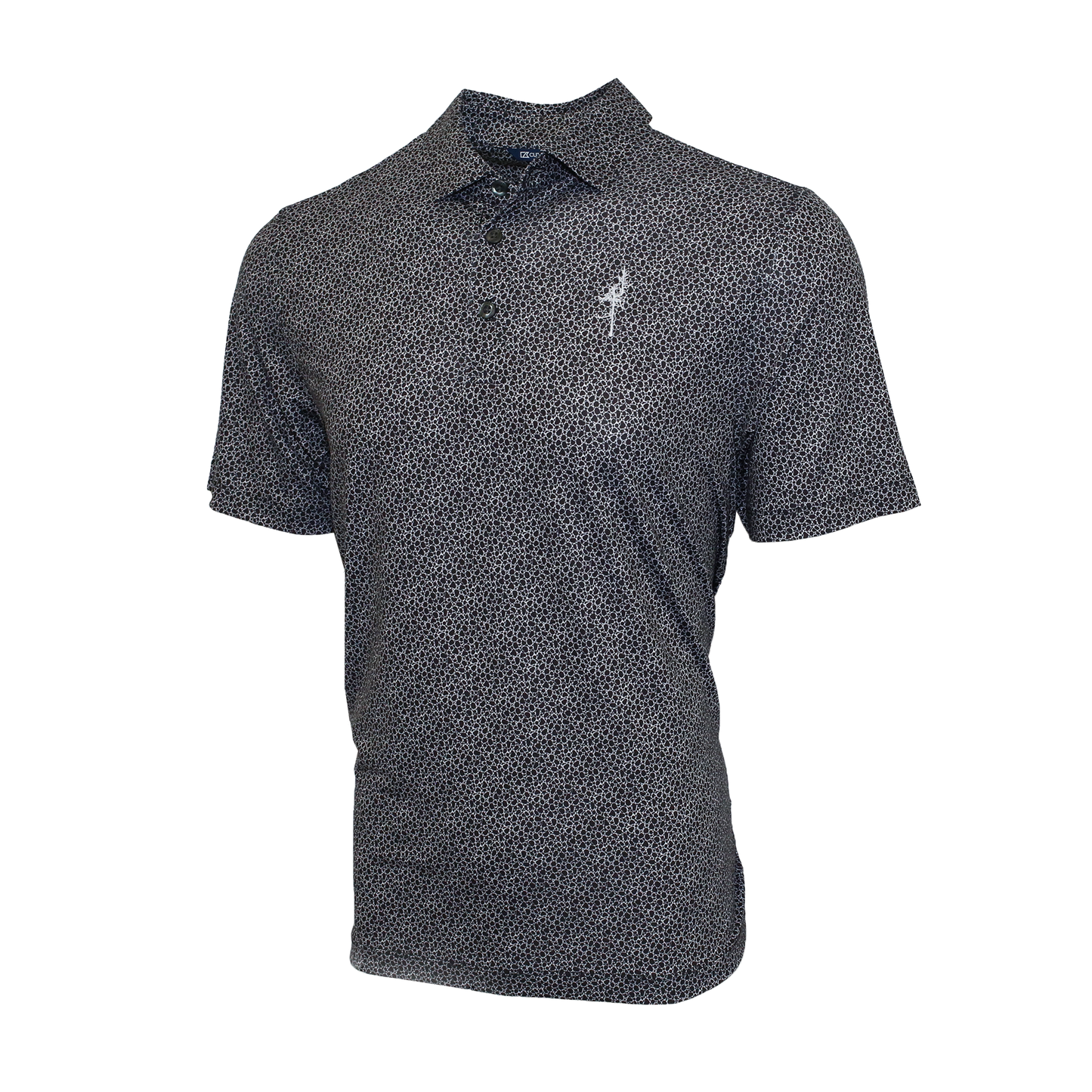 Eco Pebble Print Polo - Ghost Tree