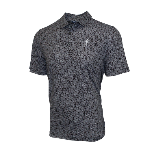 Eco Pebble Print Polo - Ghost Tree