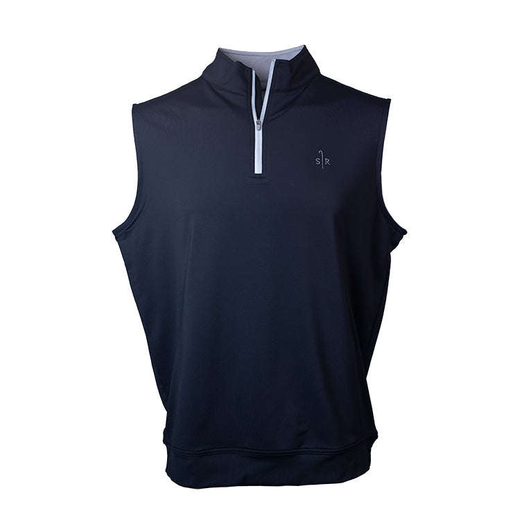 Galway Performance 1/4 Zip Black Vest- All Logos