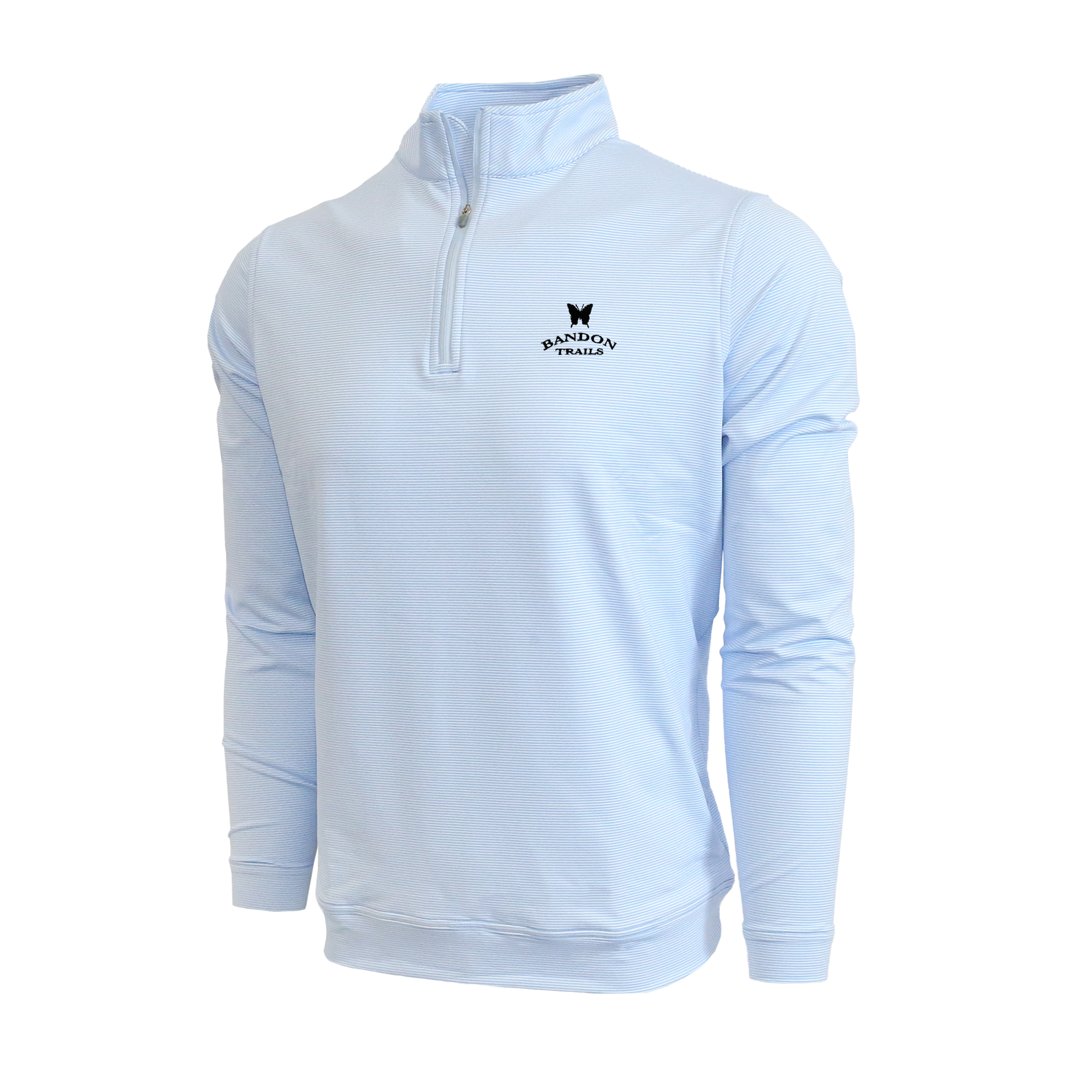 Perth Sugar Stripe Performance 1/4 Zip- All Logos