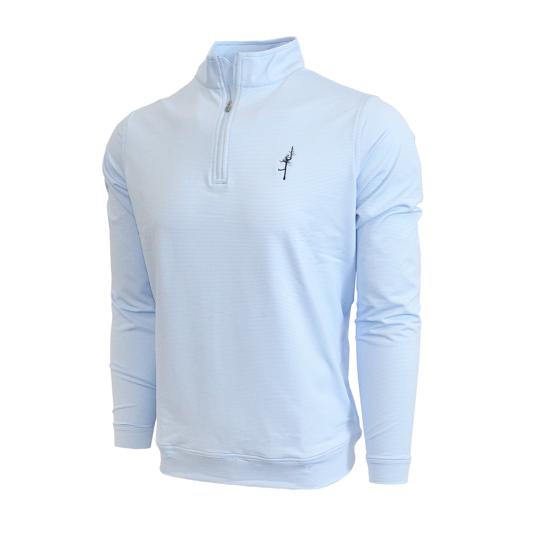 Perth Sugar Stripe Performance 1/4 Zip- All Logos