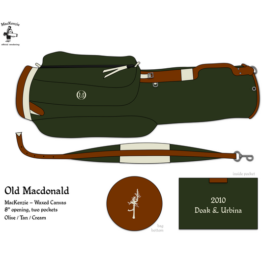 Custom Old Macdonald MacKenzie Golf Bag
