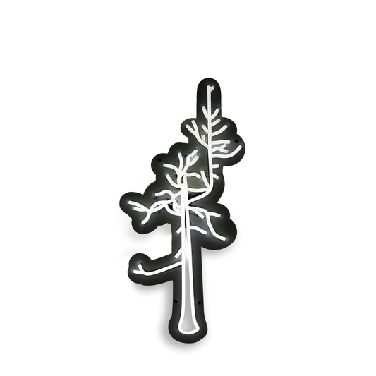 Neon display combines vintage aesthetic with modern LED technology.
Features: Ghost Tree logo from our Old Macdonald course.