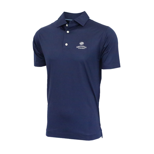 Tonal Dot Lisle Polo - Pacific Dunes