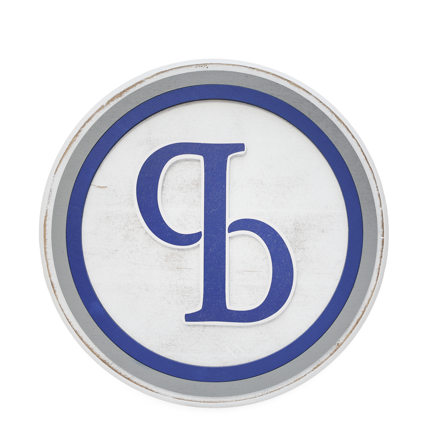 Wooden sign featuring a rustic look with the Punch Bowl course logo as the focal point. Dimensions:12" diameter