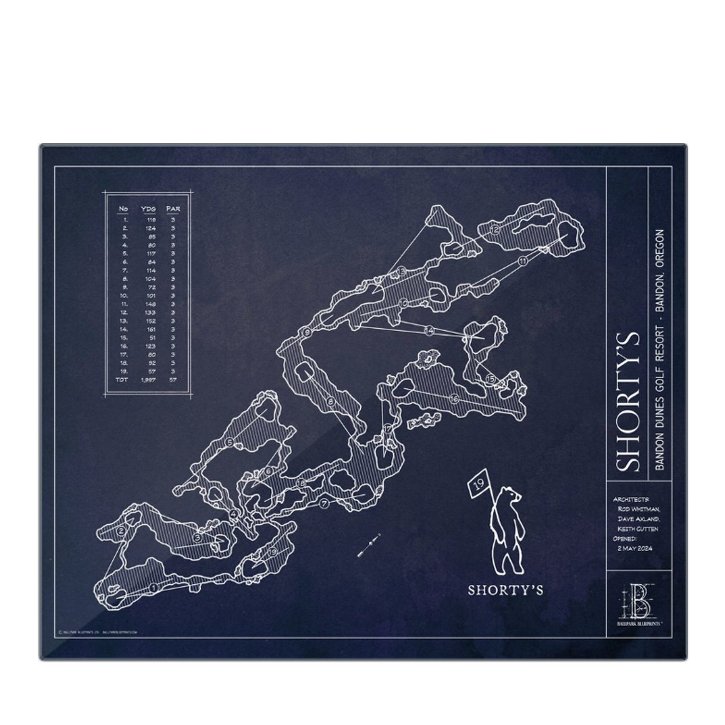 Ballpark Blueprints - Metal Print