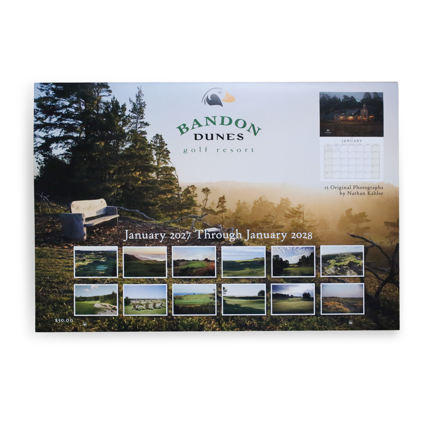 2027 Calendar - Bandon Dunes