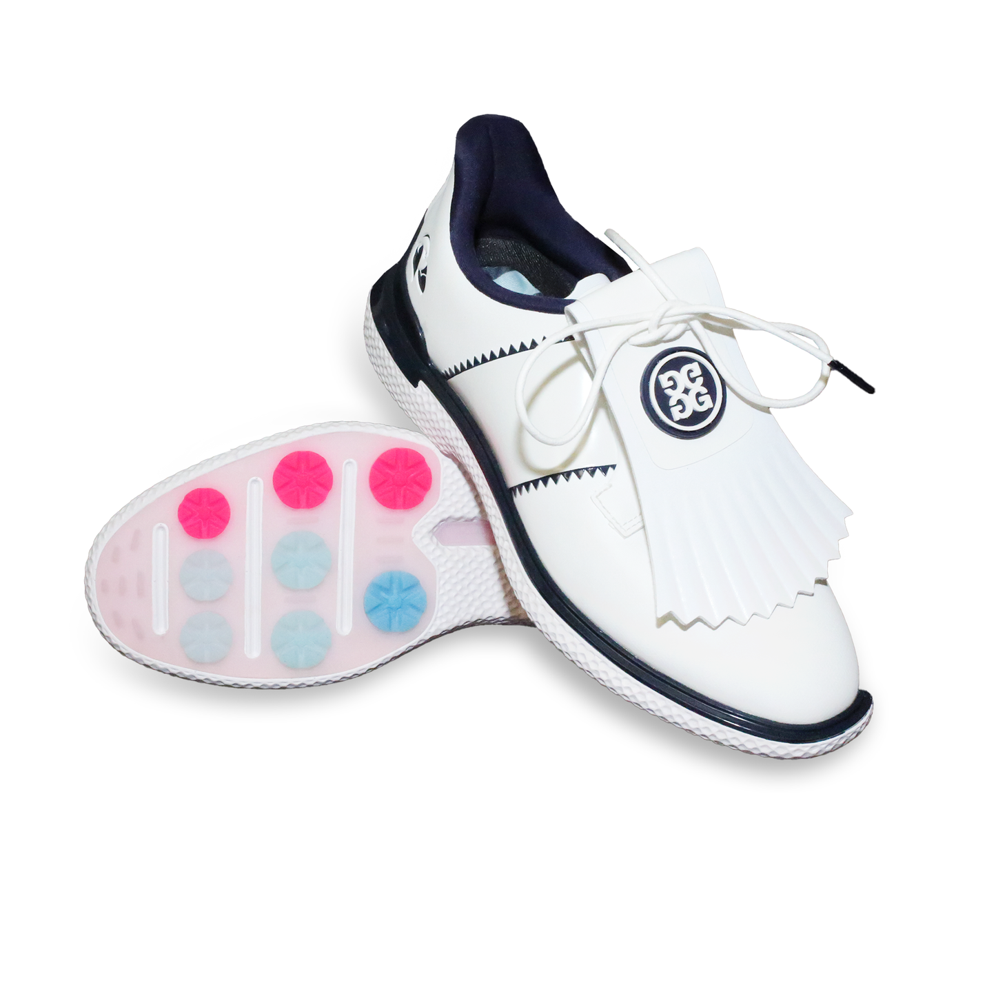 Women's Gallivan2R Leather Saddle Stripe Kiltie Golf Shoe - Bandon Dunes
