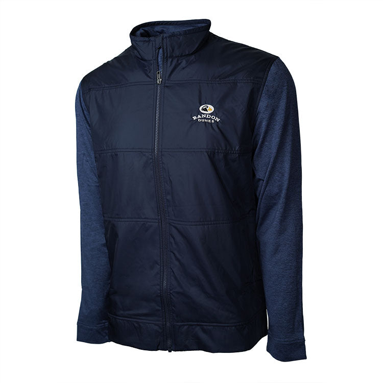 Stealth Hybrid Quilted Full Zip Windbreaker Jacket - Bandon Dunes ...