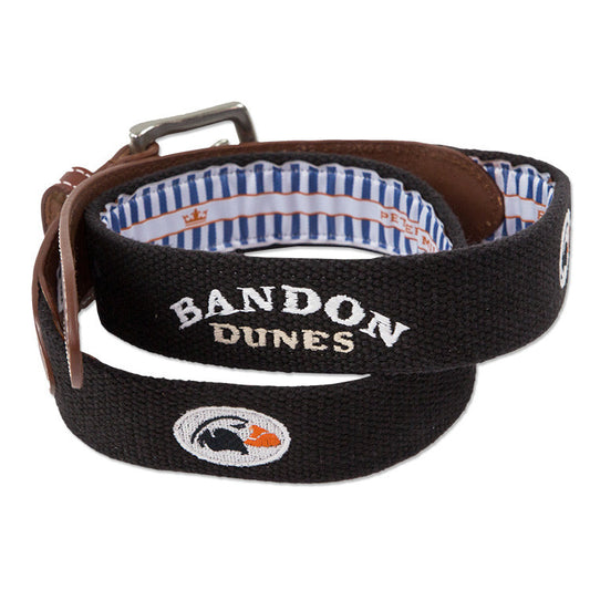 Belt with Embroidered Bandon Dunes Logo