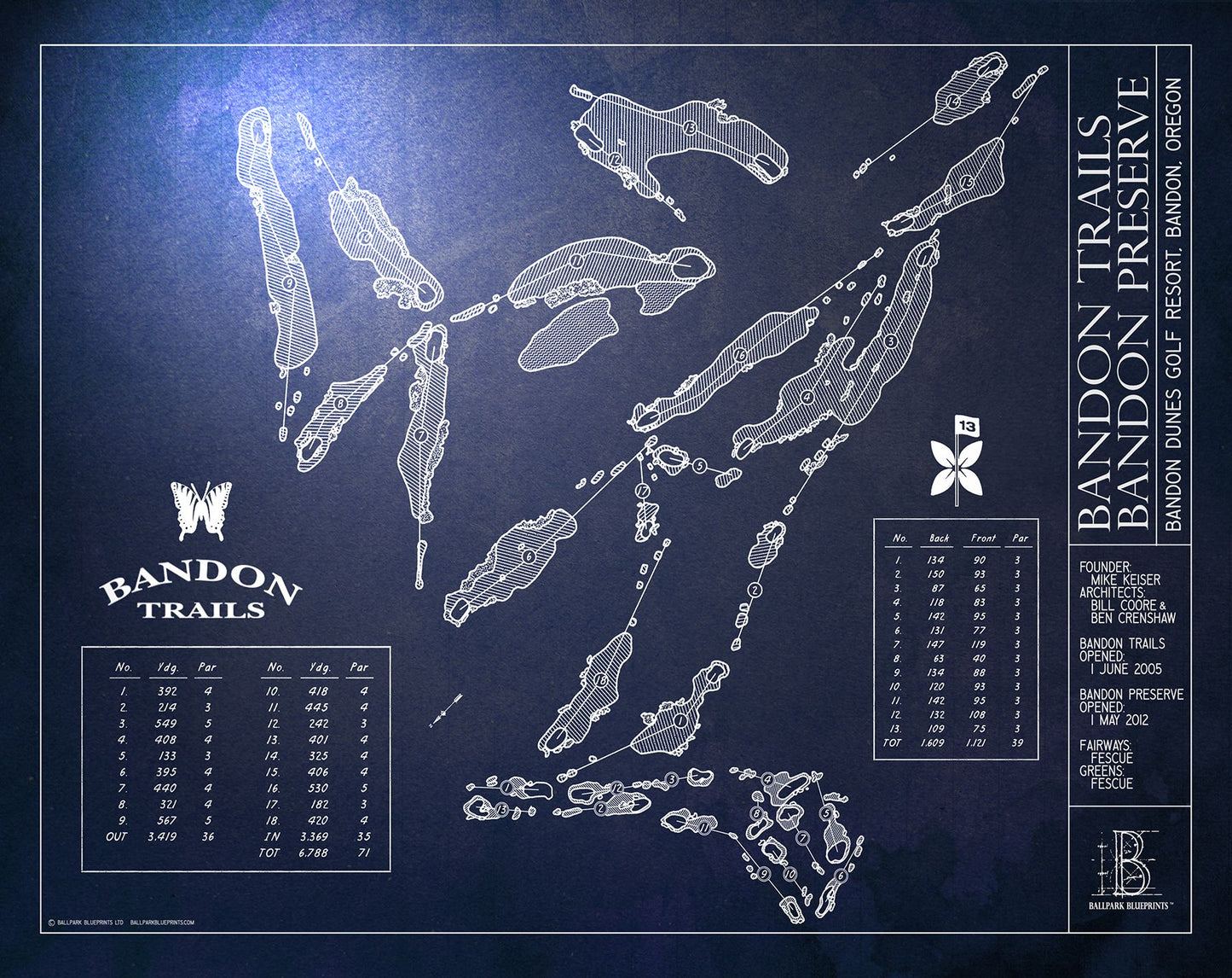 Ballpark Blueprints - Metal Print