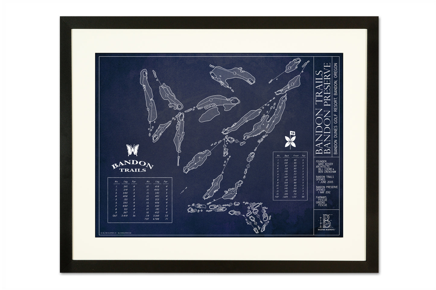Ballpark Blueprint - Framed Print