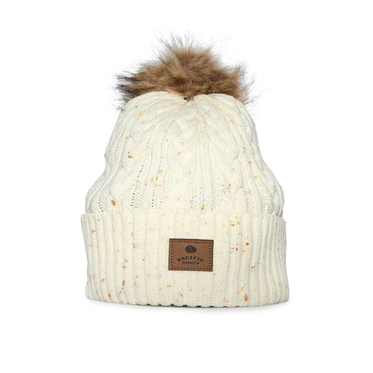 Ladies Mosaic Cable Knit Beanie - Pacific Dunes