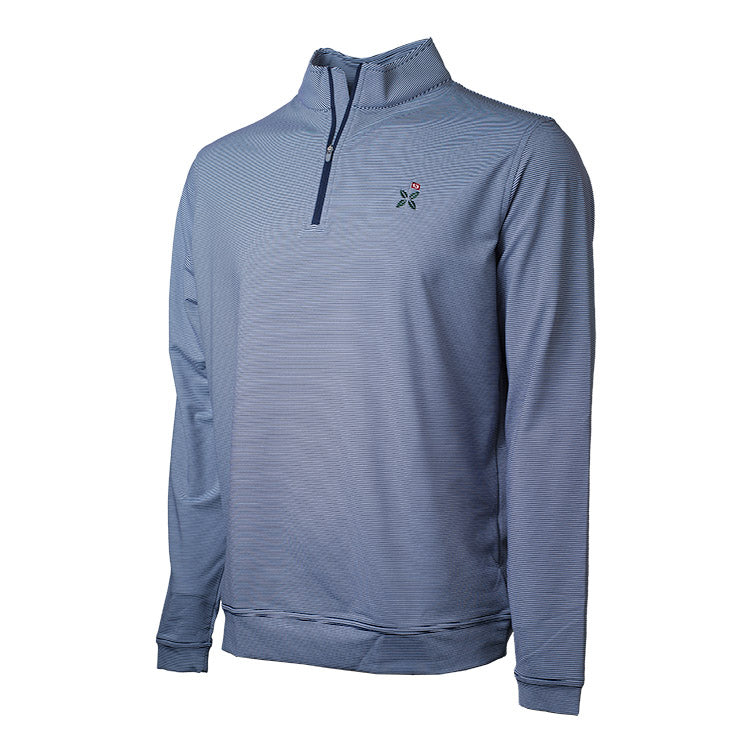 Perth Sugar Stripe Performance 1/4 Zip- All Logos