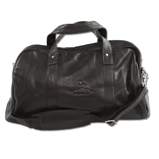 Bandon Dunes Leather Tour Duffle - Black