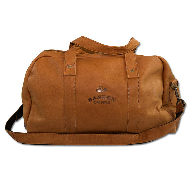 Bandon Dunes Leather Tour Duffle - Honey