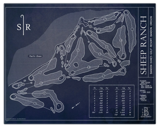 Ballpark Blueprints - Metal Print