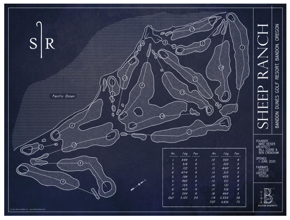 Ballpark Blueprint - Print