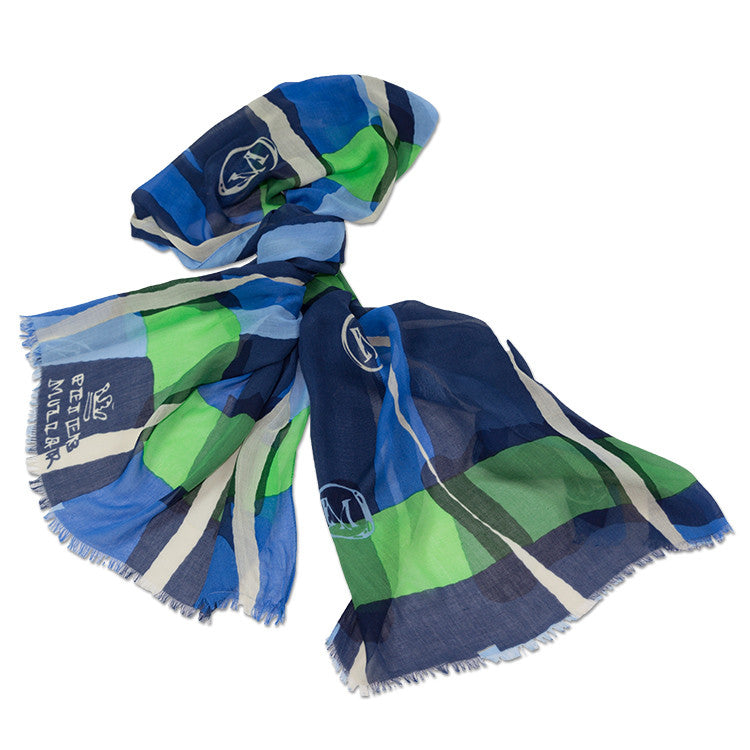 Custom Designed Hand Drawn Resort Scarves –